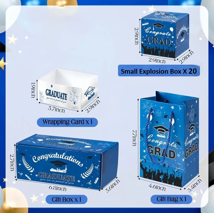 2026 Graduation Surprise Pop-Up Gift Box - Creative Folding Bounce  Envelope Box