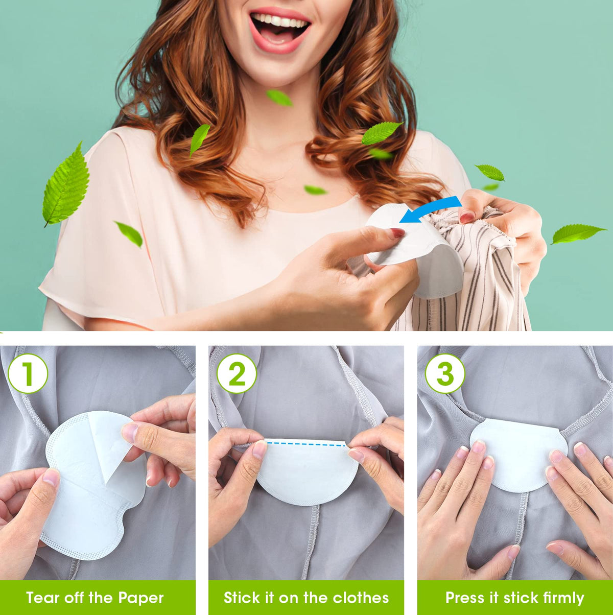 HOT SALE🔥100PCS Disposable Underarm Sweat Pads