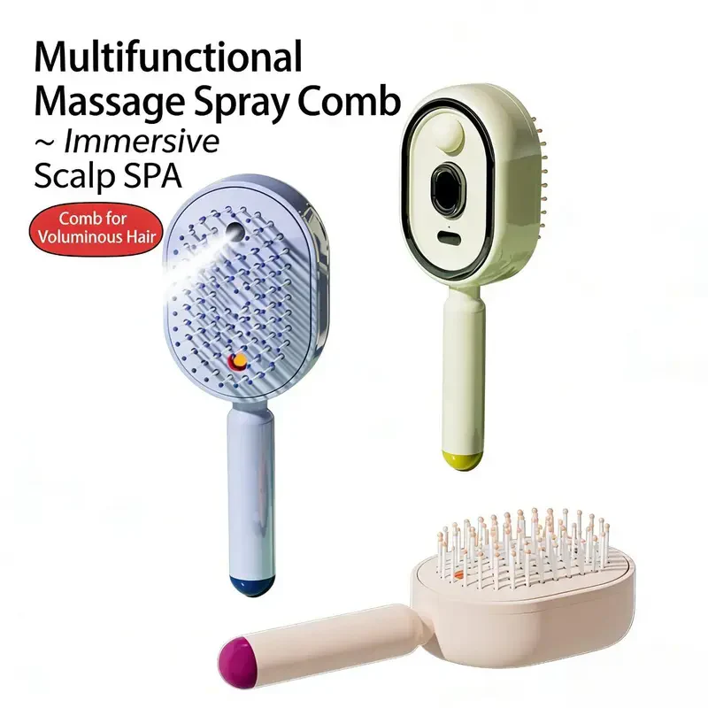 Spray Cushion Brush – Smooths Frizz & Massages the Scalp