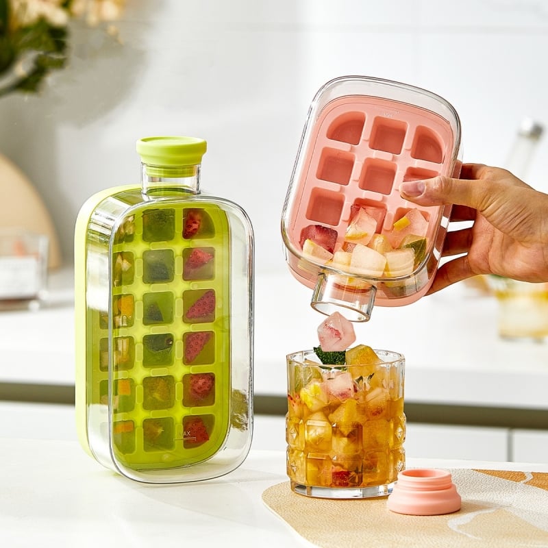 🧊Press-to-cold ice cube mold & kettle