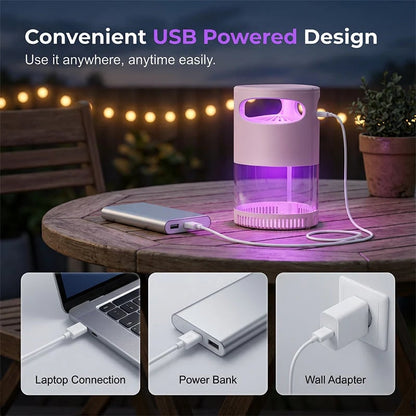 🔥HOT SALE 49% OFF🦟UV Mosquito Killer Lamp – 🔇quiet, USB, chemical-free. 🌙