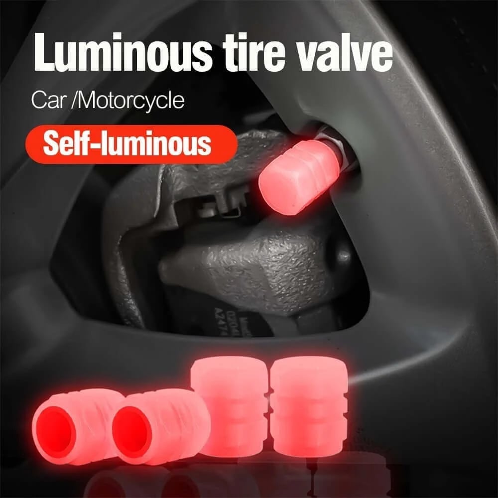💥💥Fluorescent Tire Valve Caps - Make Night Cycling More Cool😎