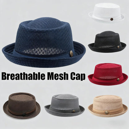 HOT SALE 🎩 Summer Breathable Mesh Pork Pie Hat