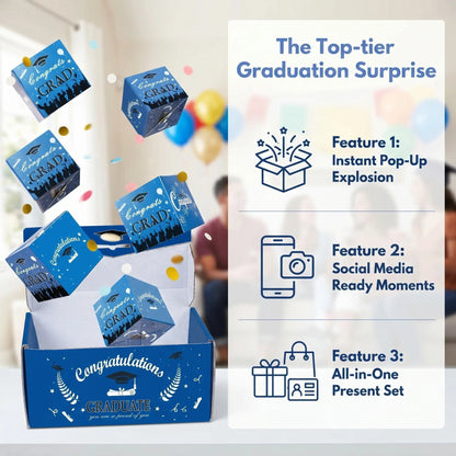 2026 Graduation Surprise Pop-Up Gift Box - Creative Folding Bounce  Envelope Box