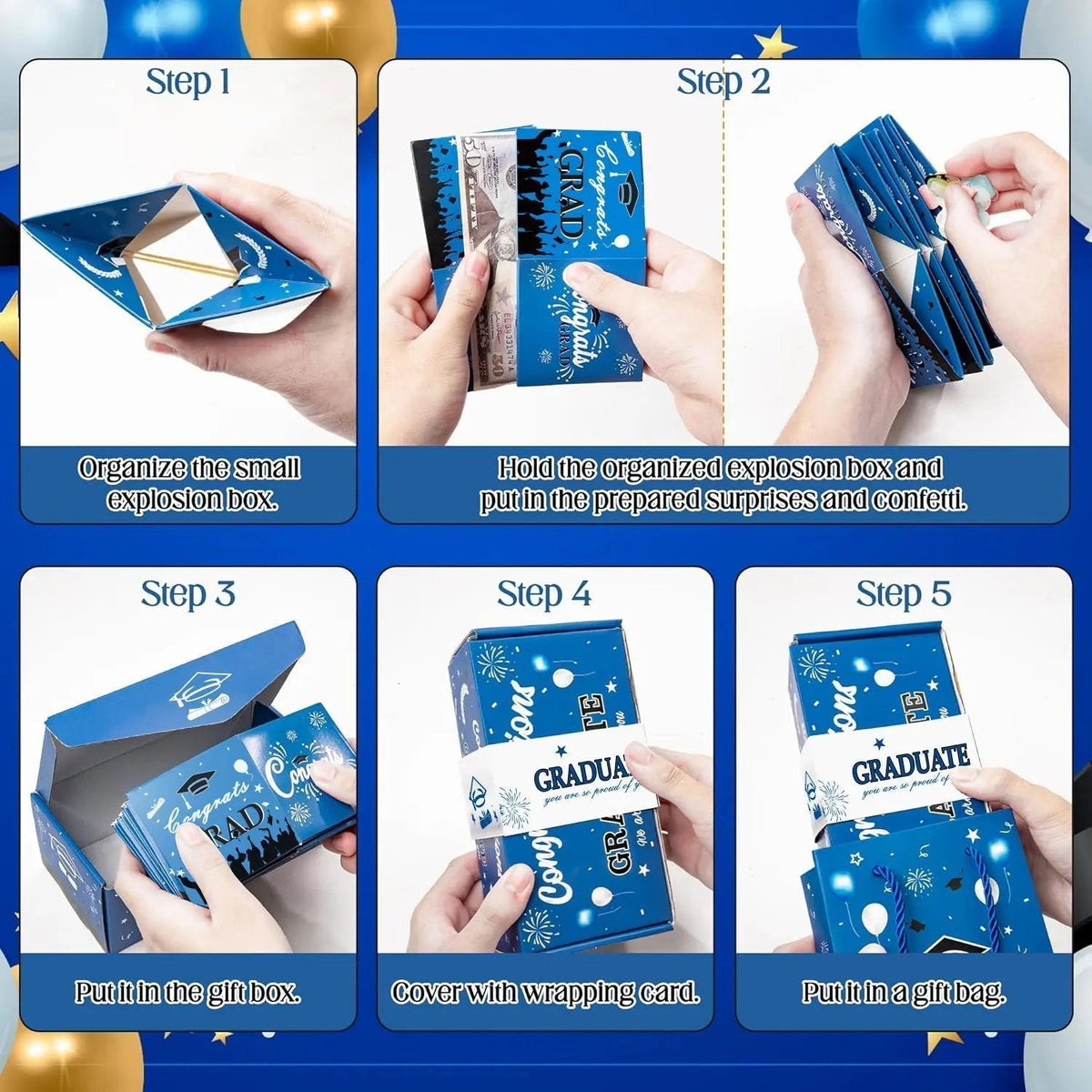 2026 Graduation Surprise Pop-Up Gift Box - Creative Folding Bounce  Envelope Box