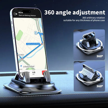 360° Car Phone Mount | Dashboard Suction Cup Holder for iPhone & Android