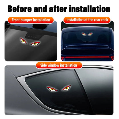 Solar Demon Eye LED Car Window Light
