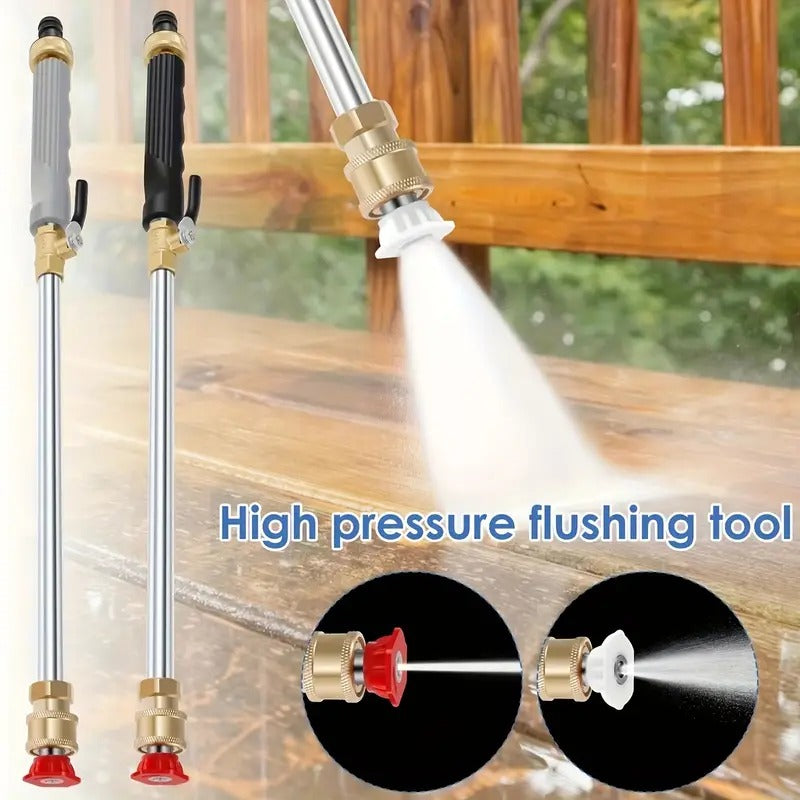 🔫 40% OFF! 💦 High-pressure water gun – Includes 2 High-Pressure Nozzles and Quick Connectors ✨ 🚗