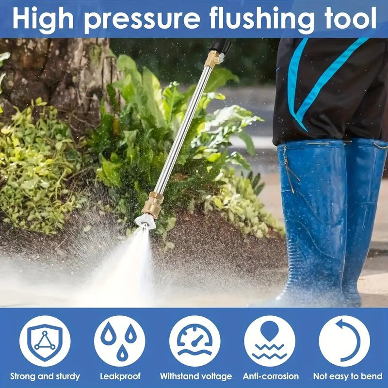 🔫 40% OFF! 💦 High-pressure water gun – Includes 2 High-Pressure Nozzles and Quick Connectors ✨ 🚗