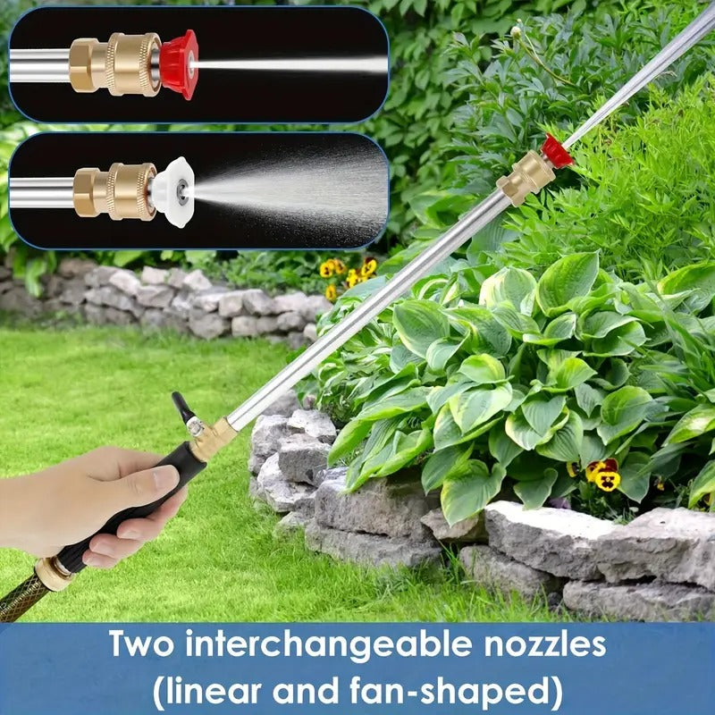 🔫 40% OFF! 💦 High-pressure water gun – Includes 2 High-Pressure Nozzles and Quick Connectors ✨ 🚗