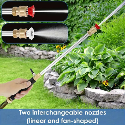 🔫 40% OFF! 💦 High-pressure water gun – Includes 2 High-Pressure Nozzles and Quick Connectors ✨ 🚗
