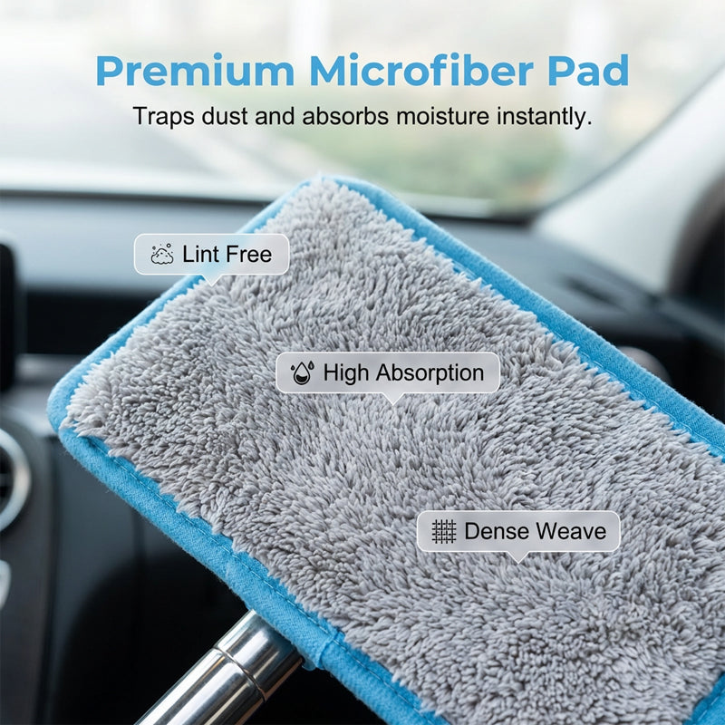Retractable Microfiber Car Windshield Cleaner Tool