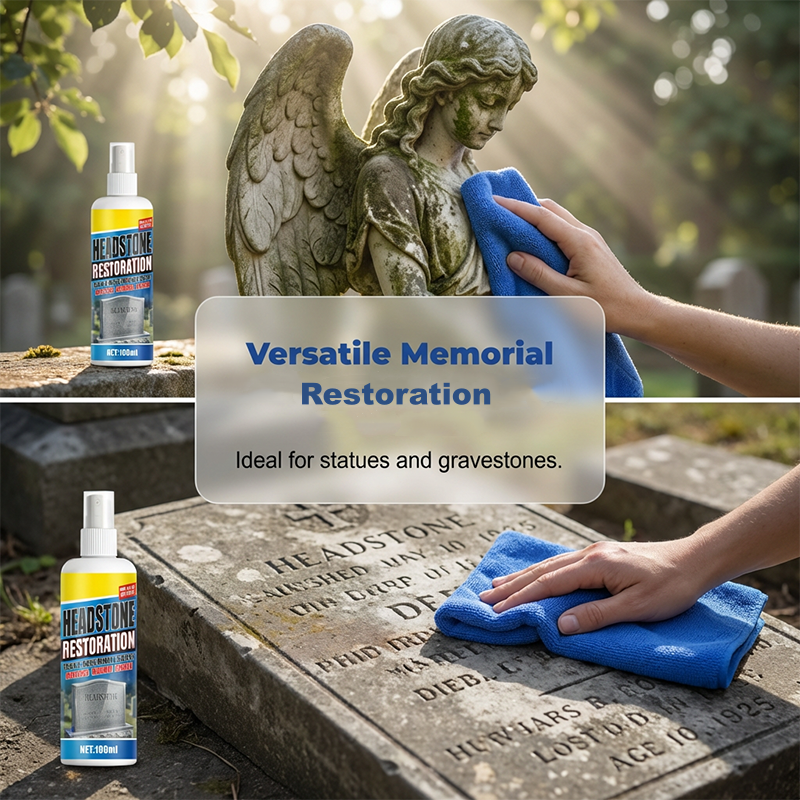 🪦Headstone Cleaning & Restoration Spray – Remove Stains Instantly